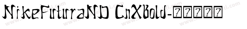 NikeFuturaND CnXBold字体转换